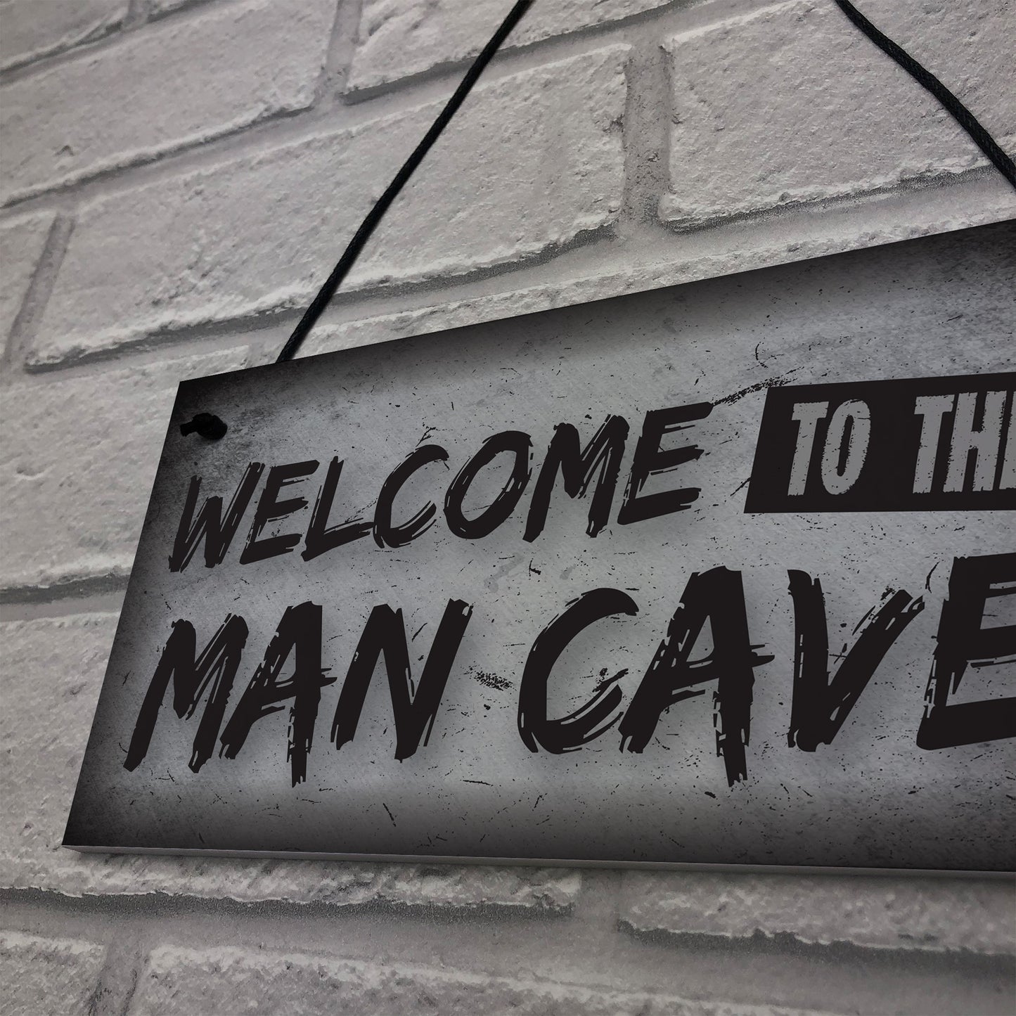 Man Cave Plaque Funny Sign Fathers Day Gift Game Boys Room Gifts