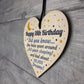 18th Birthday Card For Daughter Son Wood Heart Novelty 18th Gift