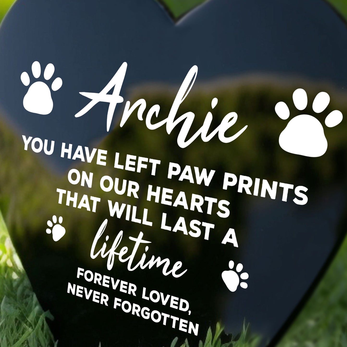 Memorial Plaque For Pet Dog Personalised Grave Marker Gifts