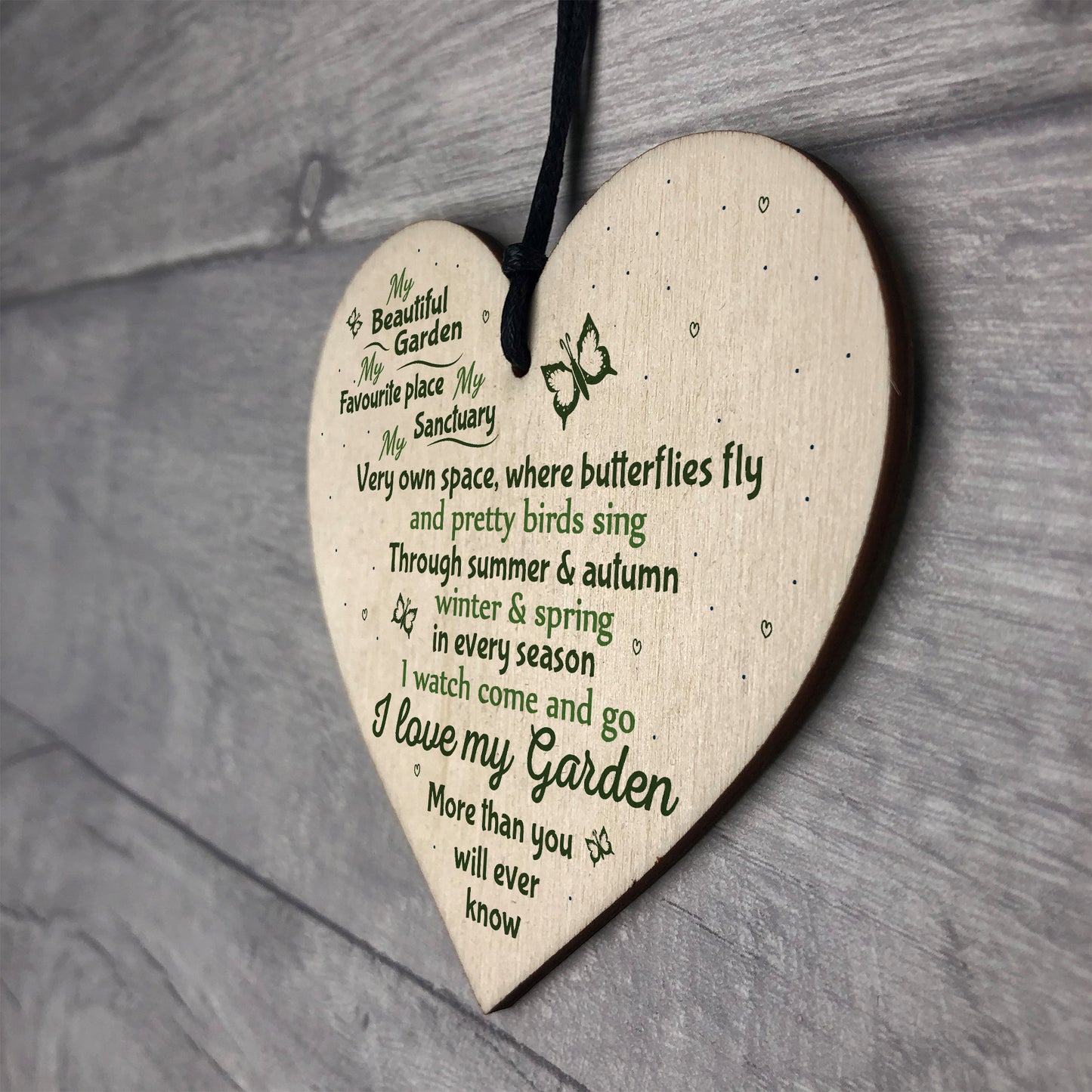 Love My Garden Novelty Hanging Plaques SummerHouse Garden Shed