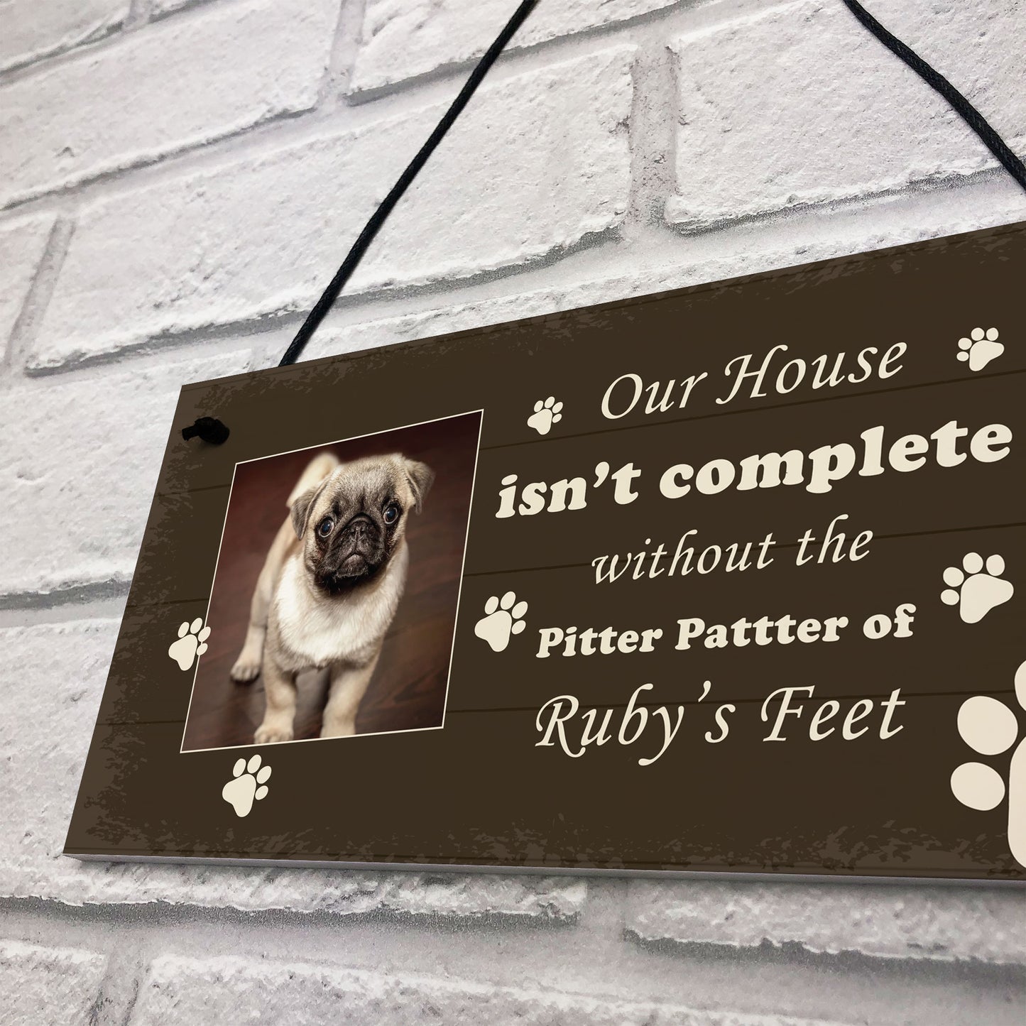 Gift For Dog Lover PERSONALISED Image Pet Gift Dog Sign