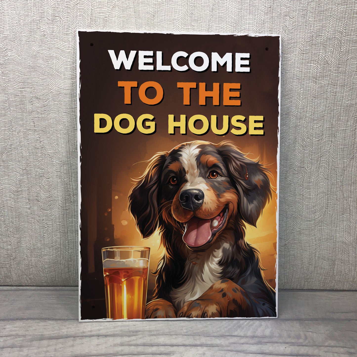 Funny Joke The Dog House Sign For Home Bar Pub Man Cave Hanging