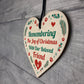 Pet Memorial Christmas Tree Decoration Hanging Heart Bauble
