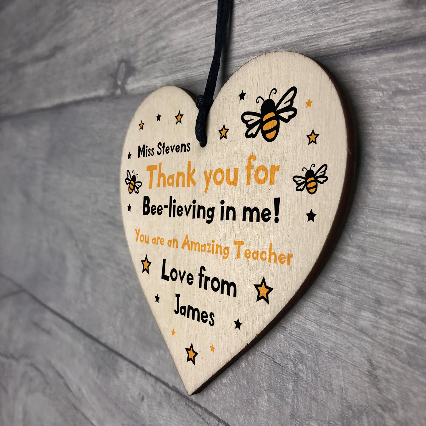 Thank You Gifts For Teacher Personalied Heart Friendship Gift