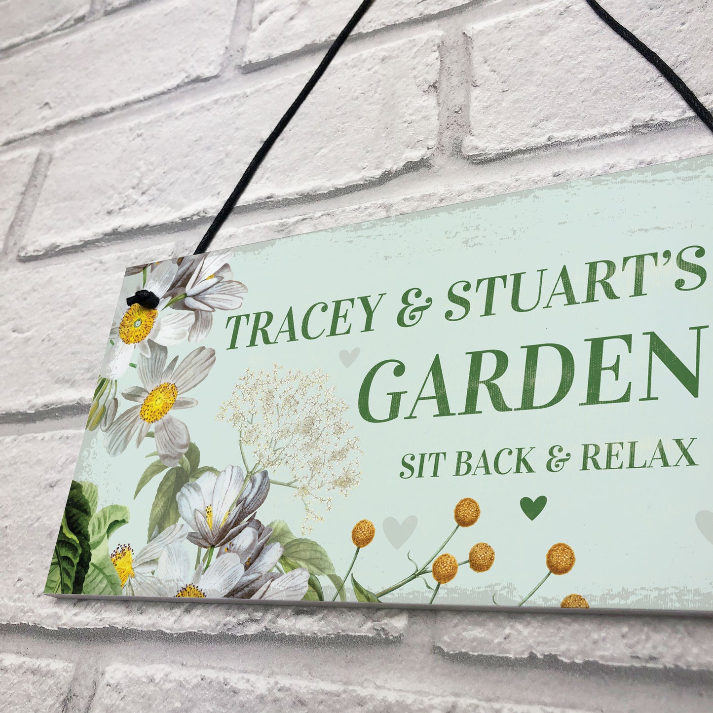 Personalised Sign To Hang In Garden Summer House Shed Mum Gift