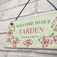 Yarden Sign For Outdoor Welcome Sign For Garden Summerhouse