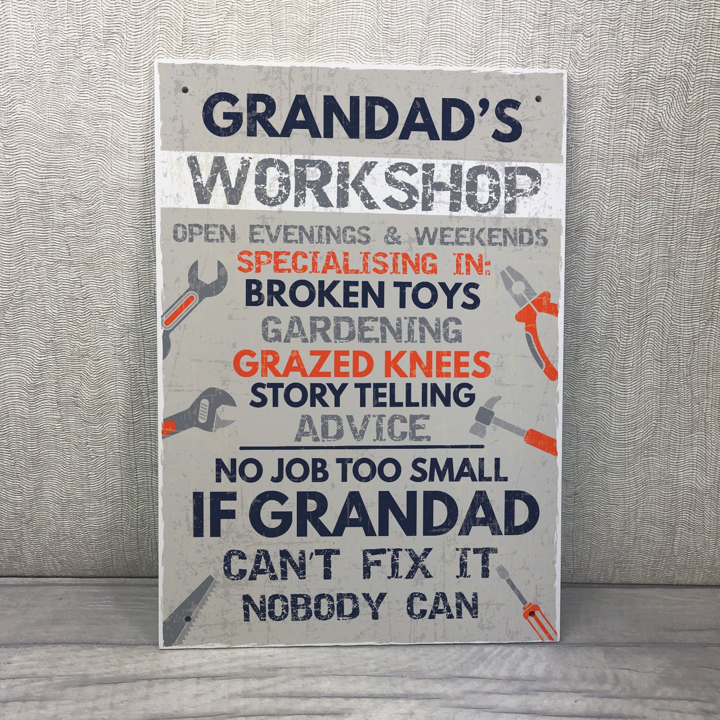 Grandads Workshop Fathers Day Gifts Garage Shed Dad Gift Sign