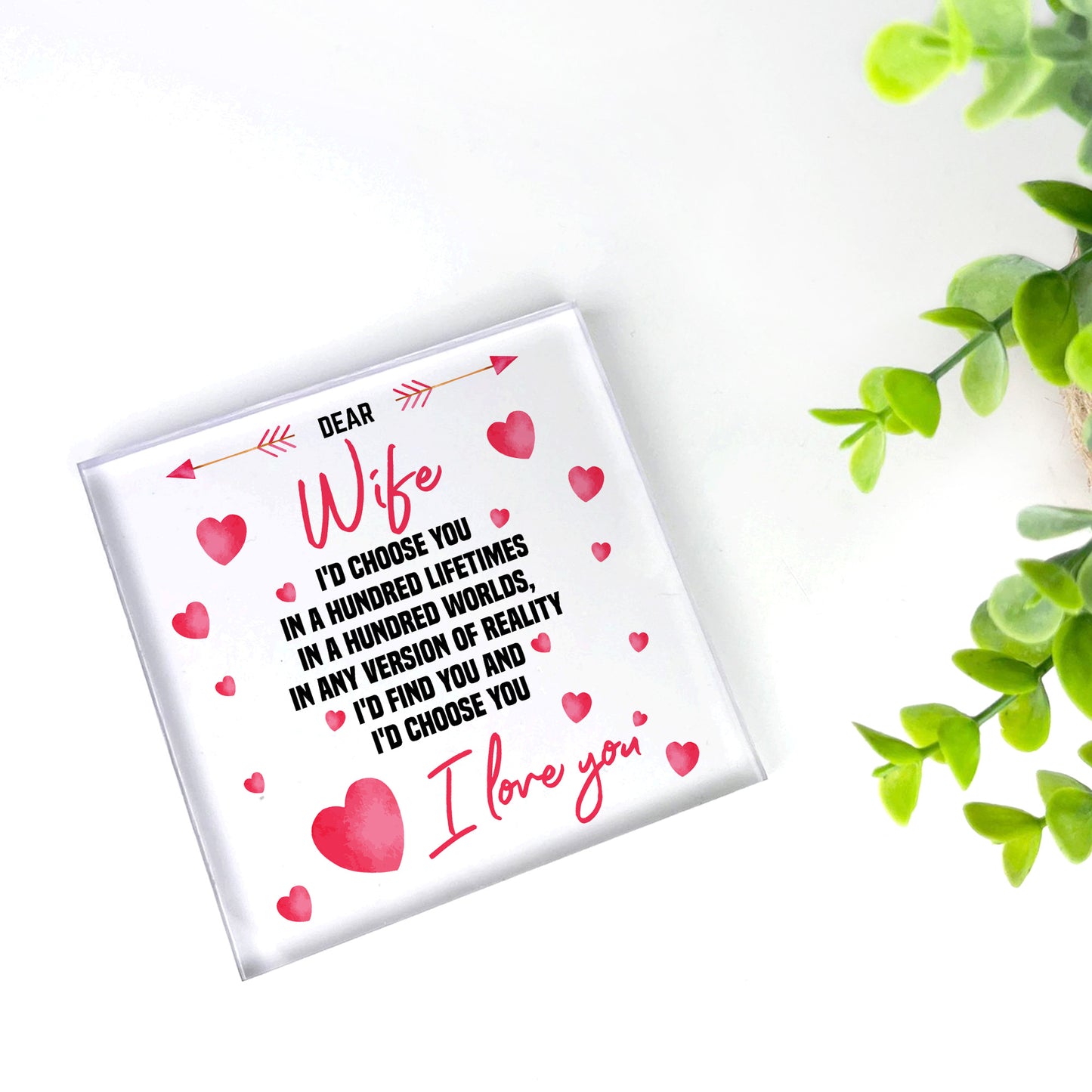 Gifts for Wife Acrylic Block Birthday Gifts For Her Wife Gifts