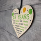 18th Birthday Novelty Wooden Heart Gift For Son Daughter Brother