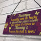 Handmade Plaque Gift For Nanny For Christmas Birthday Thank You