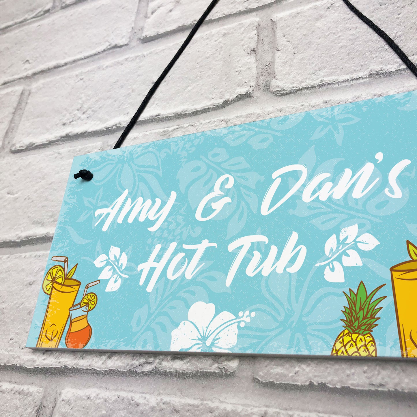 Personalised HOT TUB Accessories Novelty Hot Tub Plaque Garden