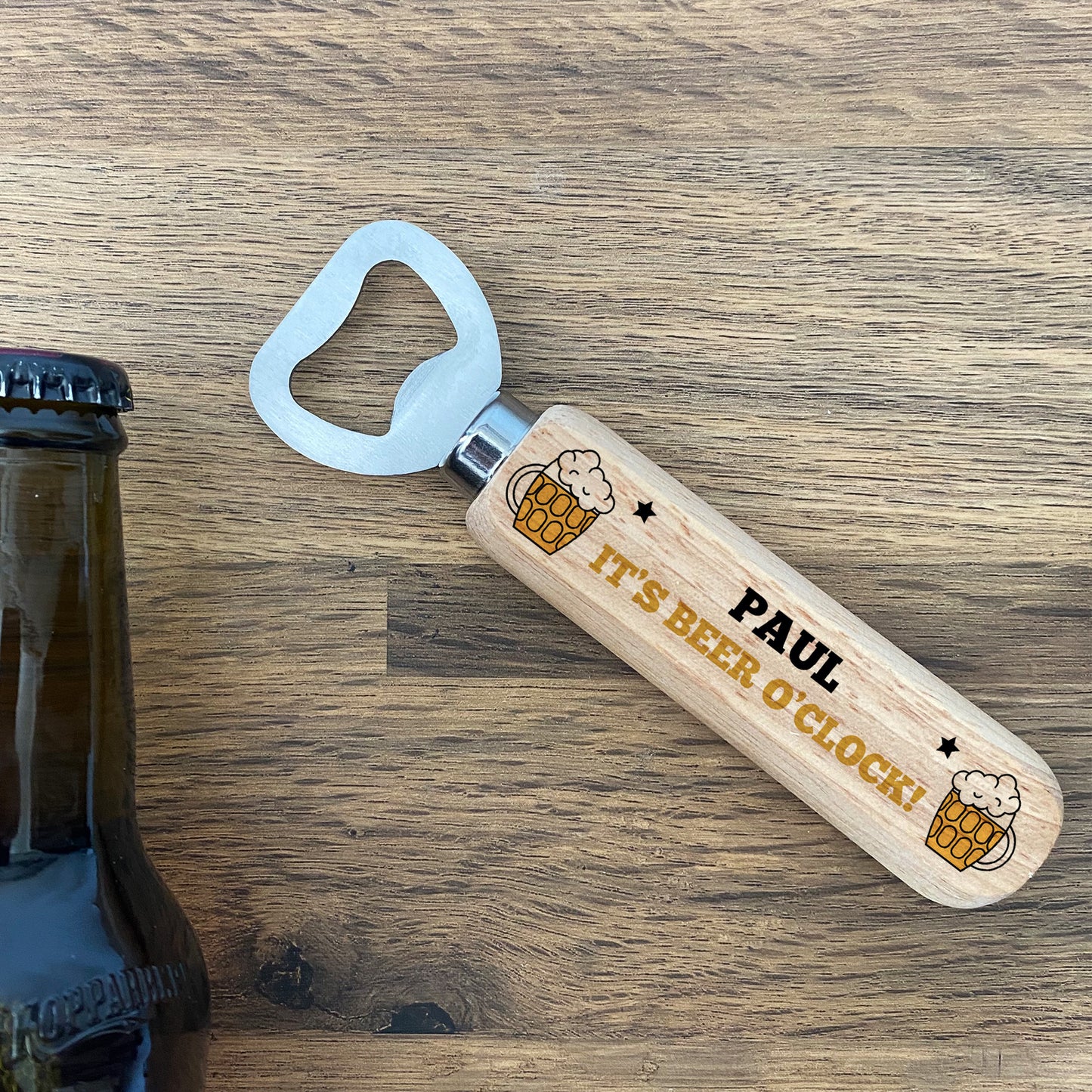 Personalised Gift For Men Bottle Opener Funny Dad Brother Son