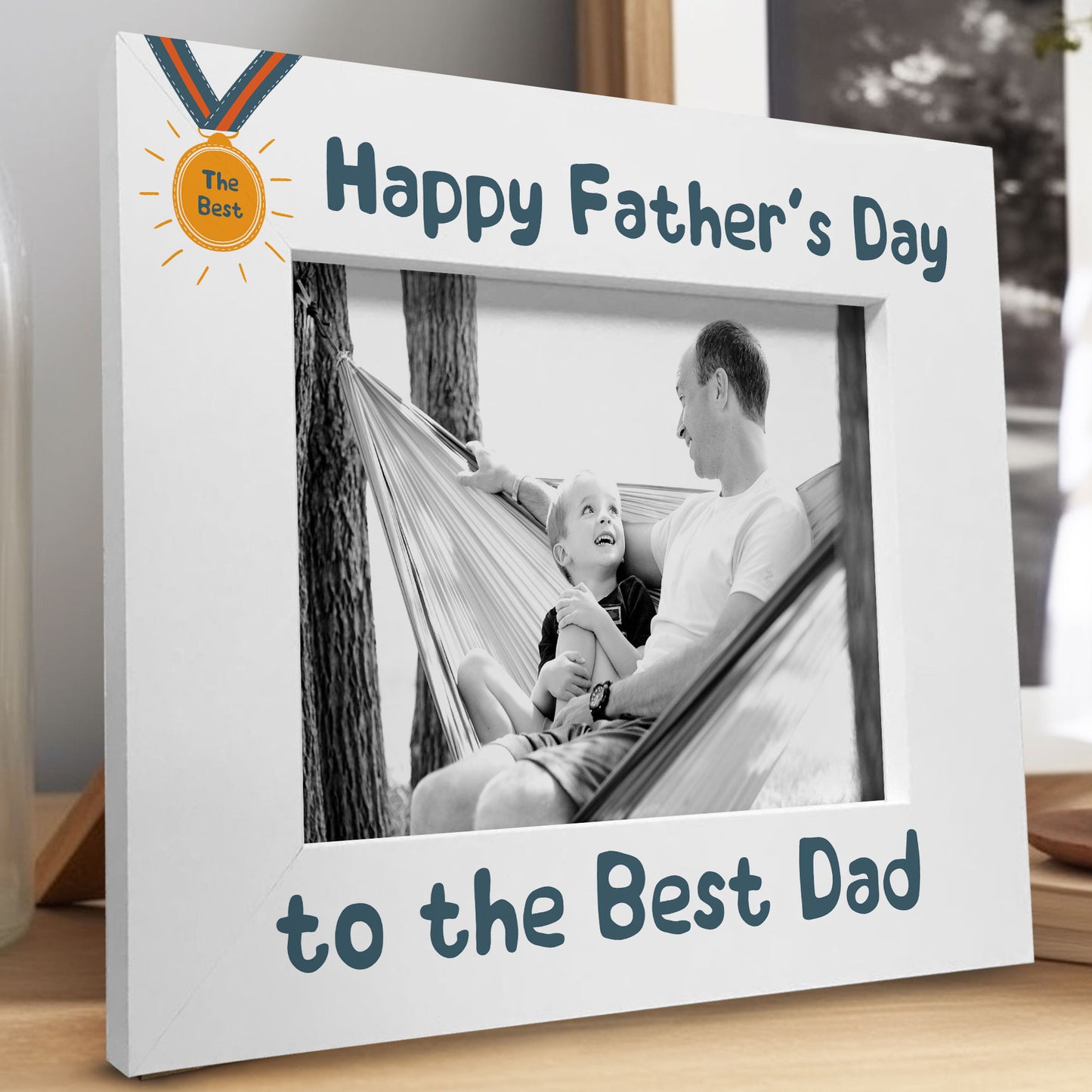 Fathers Day Gift For The Best Dad Photo Frame Wood Dad Gifts