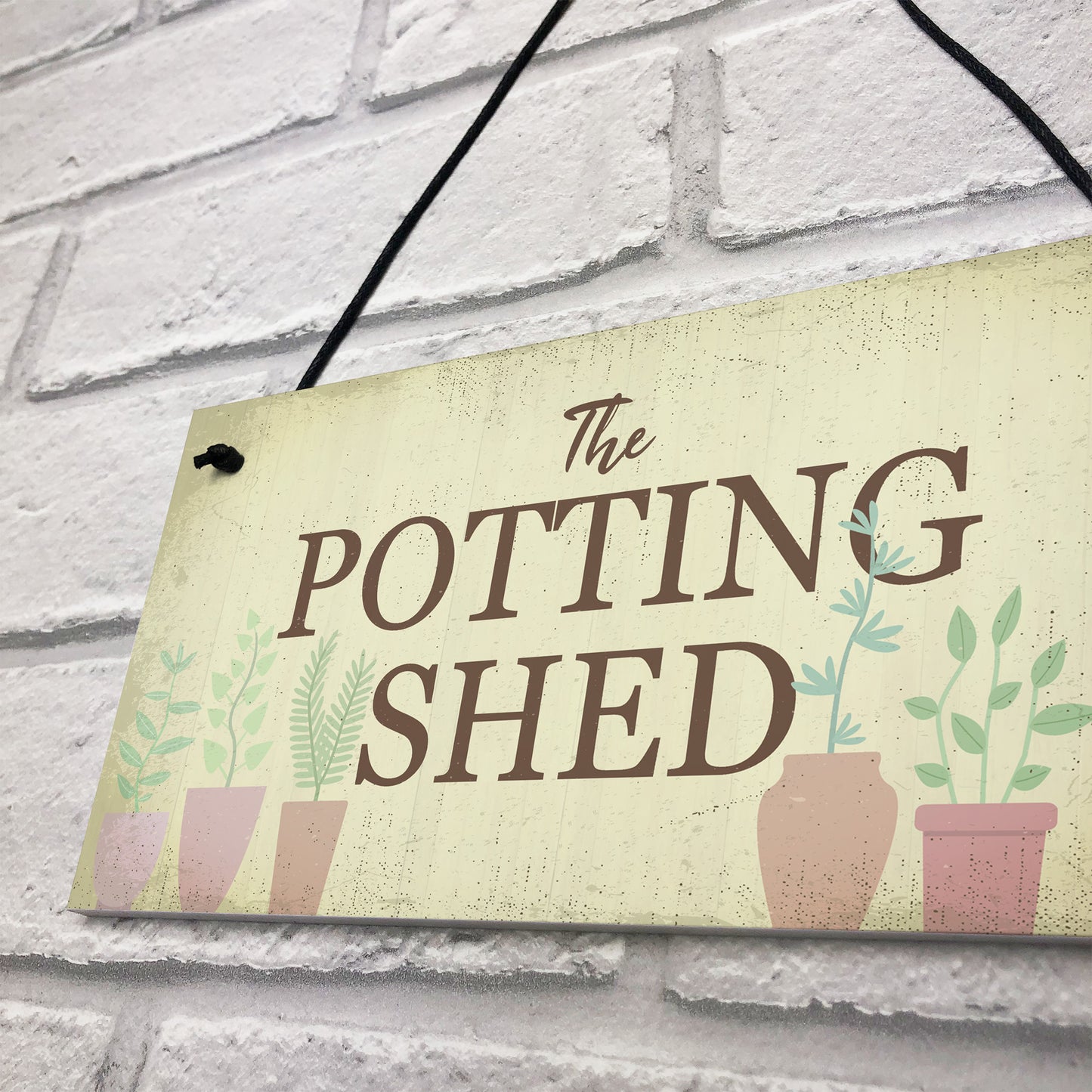 The Potting Shed Plaque Garden Greenhouse Sign Dad Grandad Mum