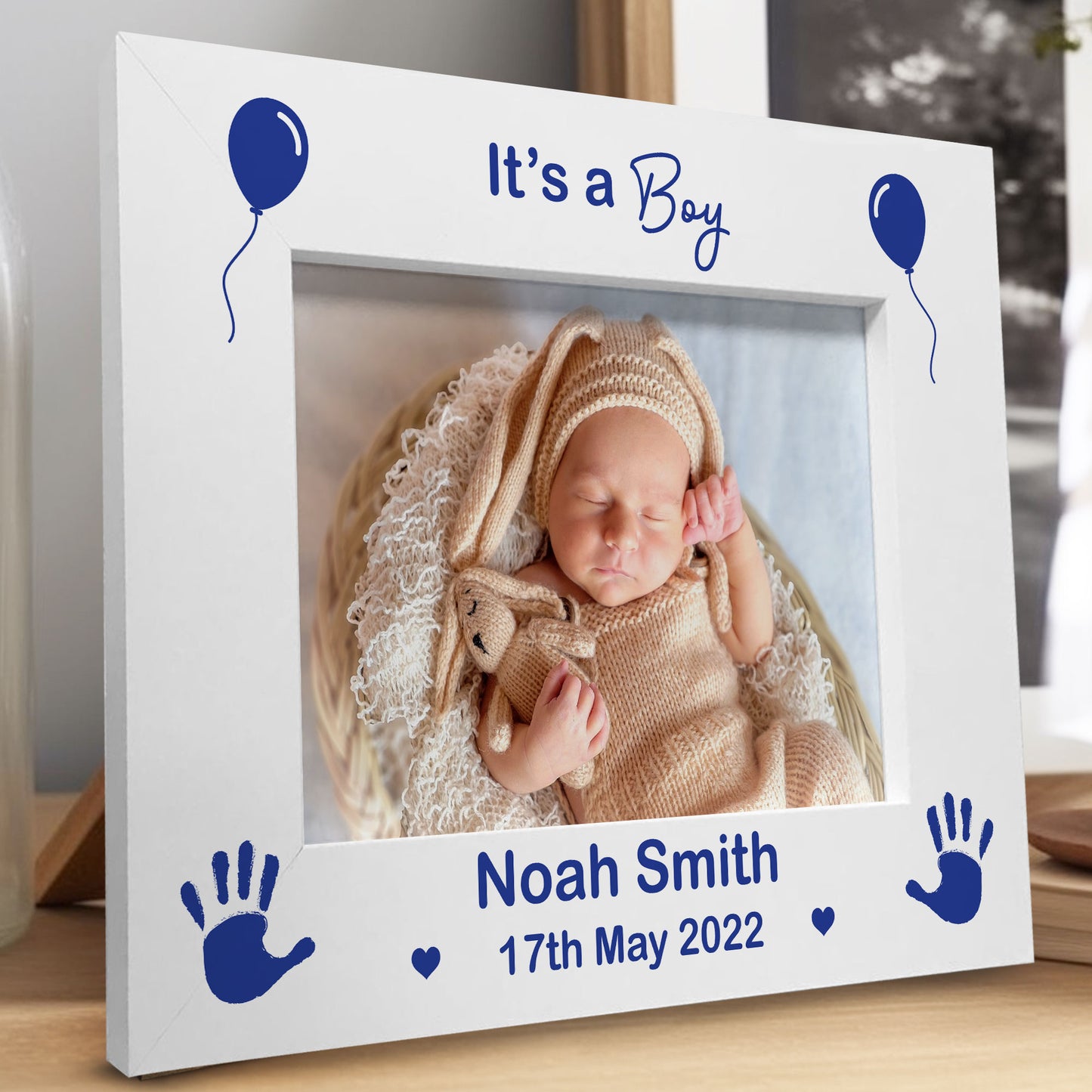 It's A Boy PERSONALISED Baby Boy Name Photo Frame