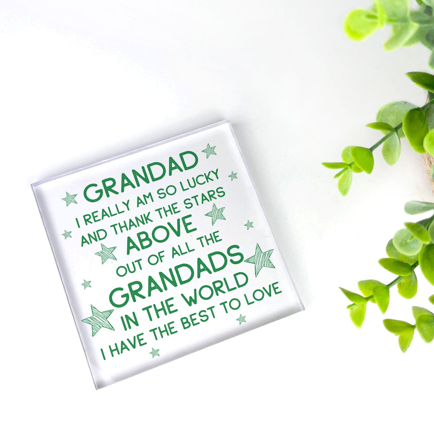 Grandad Gifts Acrylic Block Grandad Christmas Birthday Gifts