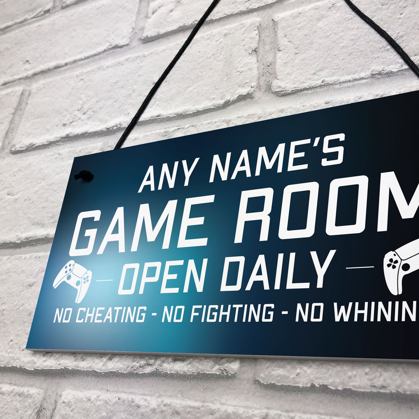 Funny Game Room Sign Personalised Man Cave Games Room Sign