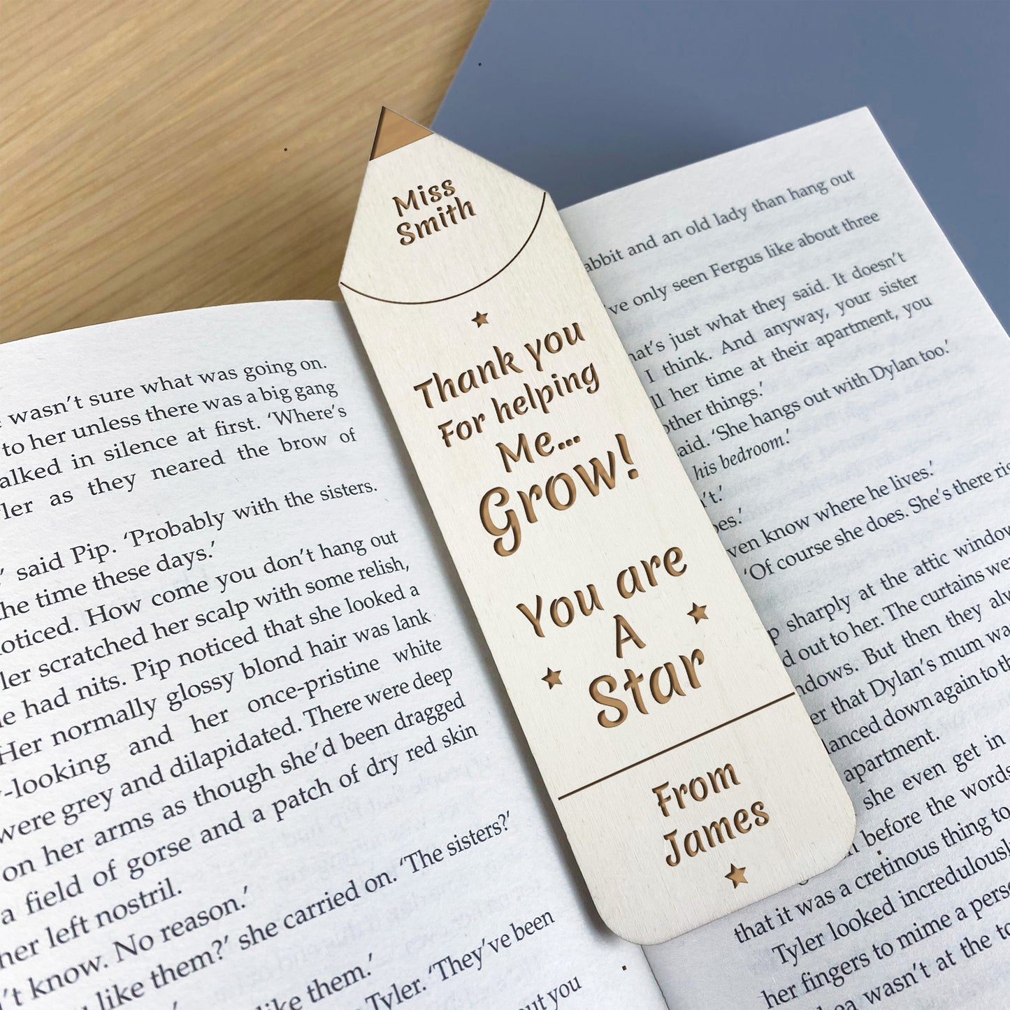 Teacher Gifts Personalised Bookmark Nursery Teacher Assistant