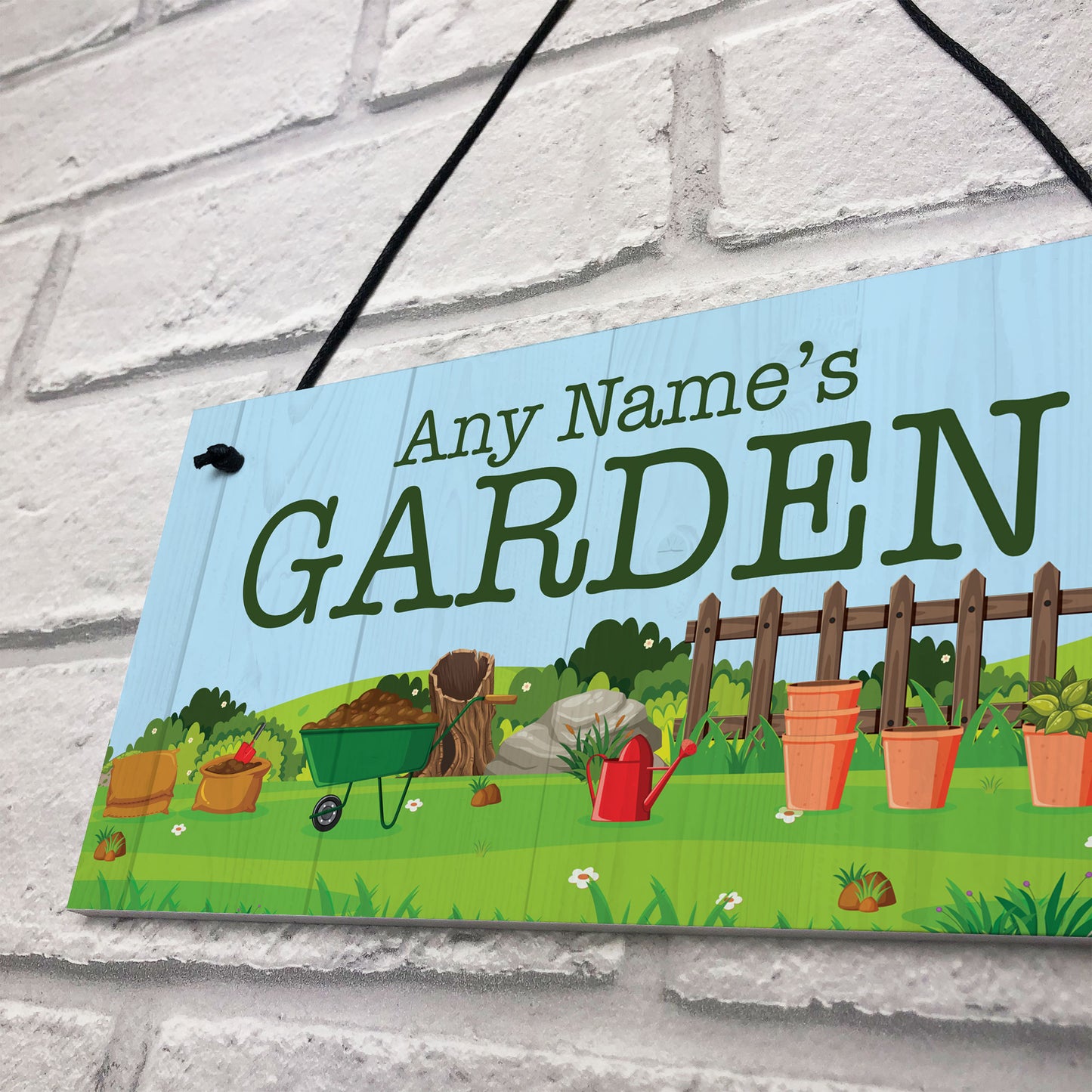 Personalised Garden Sign And Plaque For Home Gift For Him Her