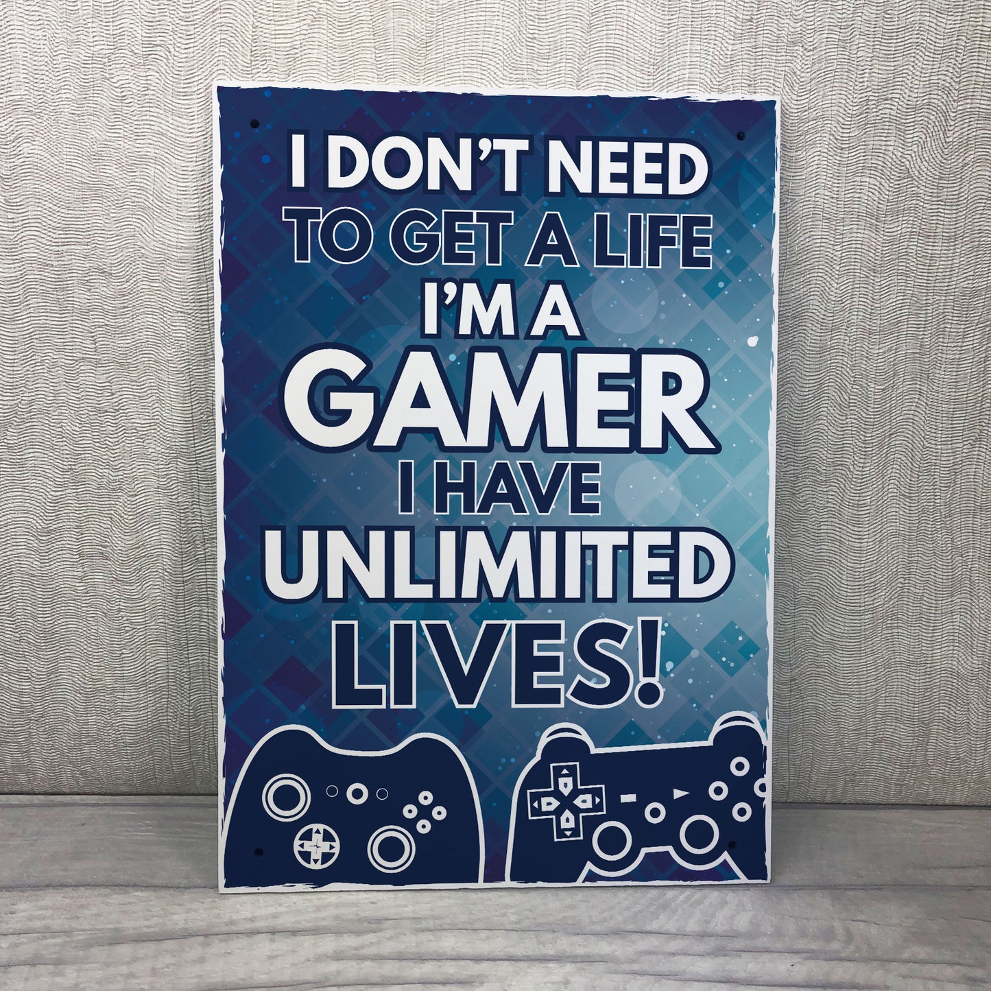 Gaming Plaque / Boys Bedroom Sign / Games Room Wall Art