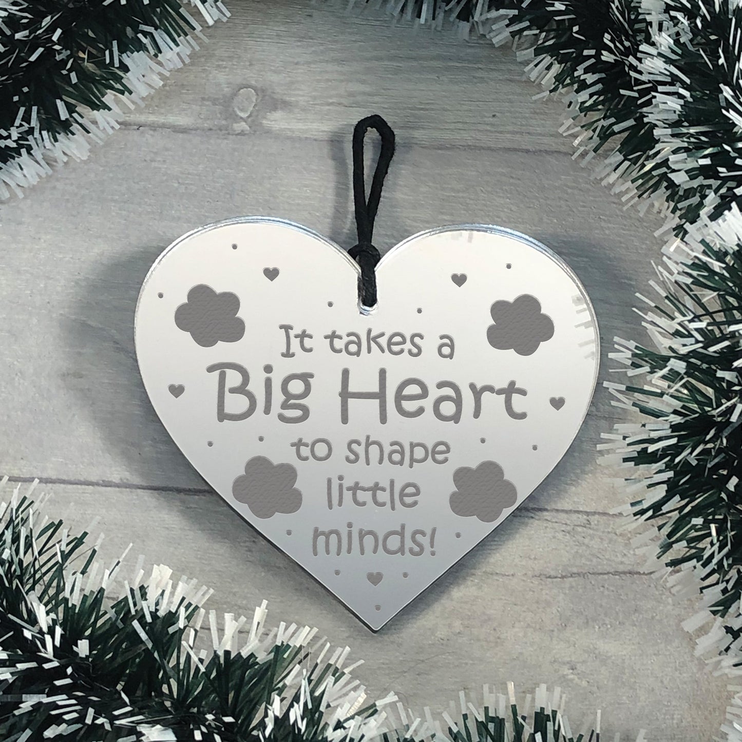 Teacher Mirror Heart Thank You Gift For Teacher Teaching