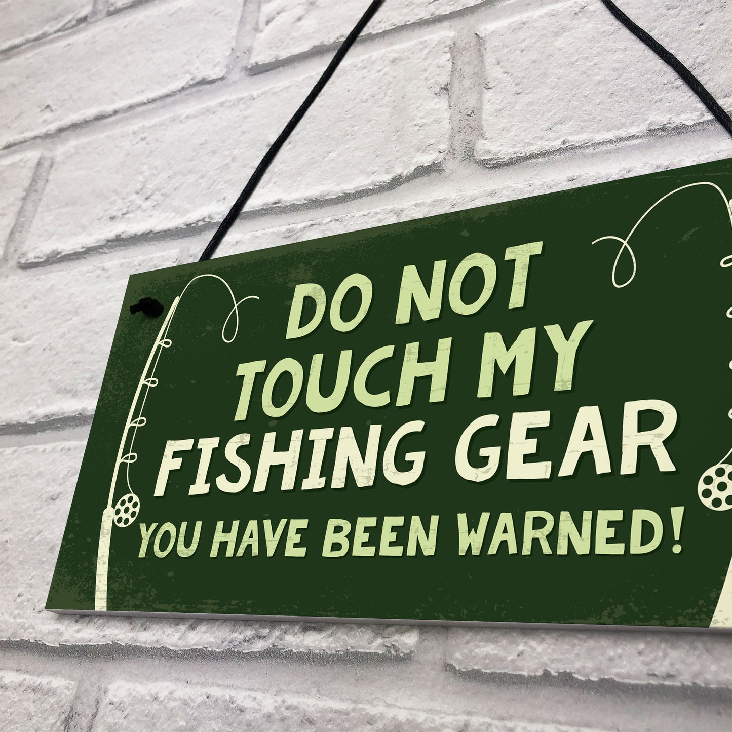 Novelty Fishing Sign Gift For Fisherman Birthday Gifts For Men