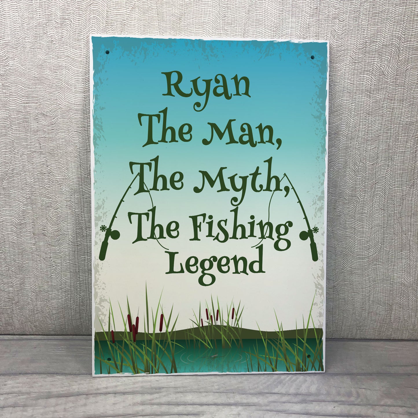 Personalised Fishing Sign Funny Fishing Gift For Fisherman Gift