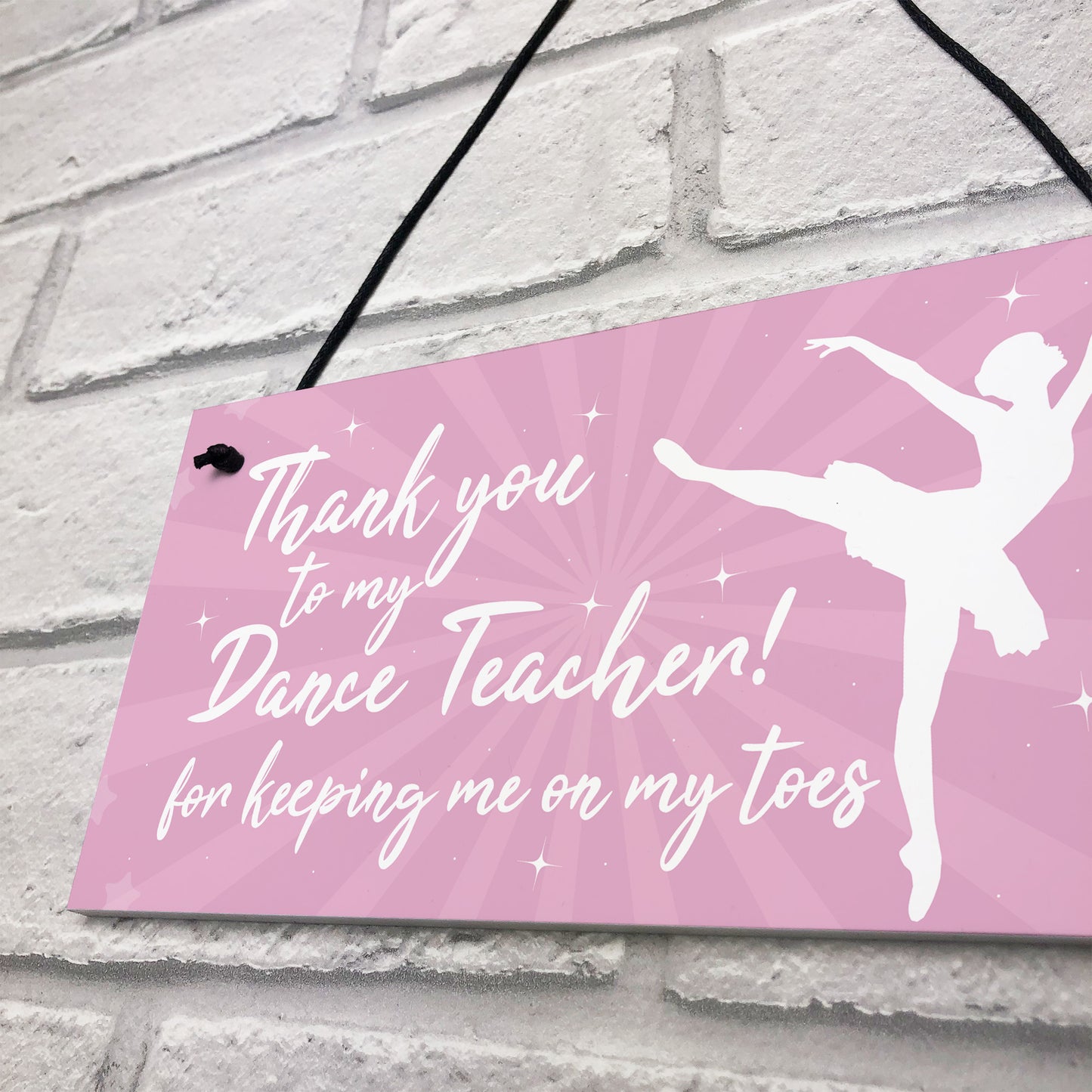 Thank You Dance Teacher Gift Hanging Plaque Goodbye Gift For Her