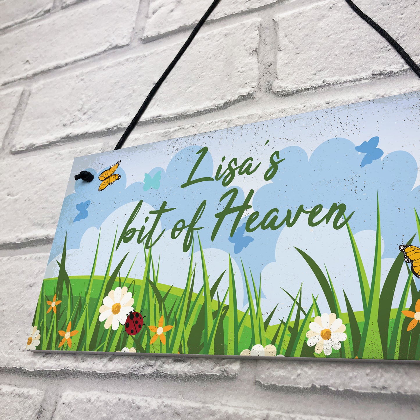 Personalised Chic Garden Sign Shed Summerhouse Door Wall Plaque