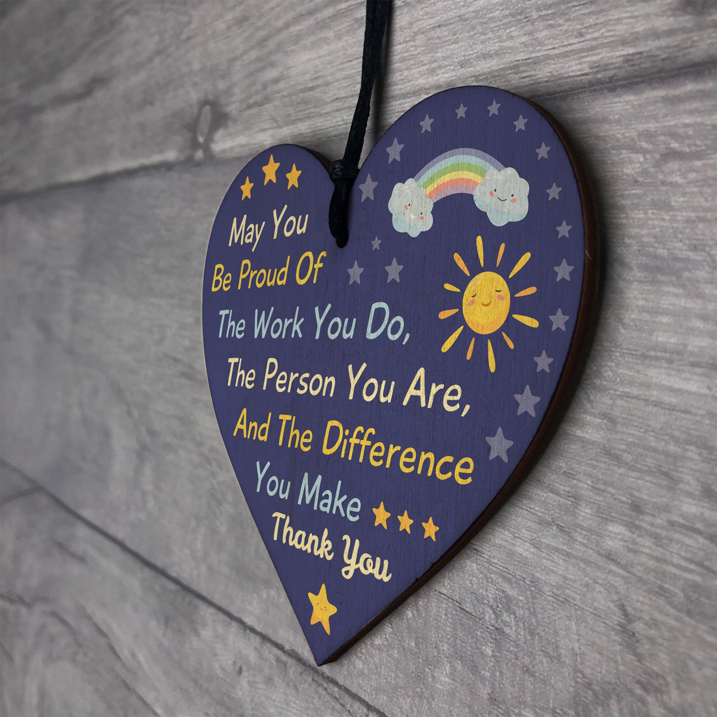 Special Thank You Friend Gift Heart Hanging Sign Teacher Gifts