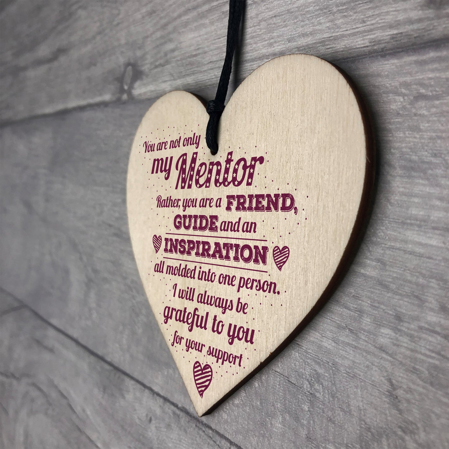 Mentor Friend Teacher Midwife Tutor Plaque Gift Sign Thank You