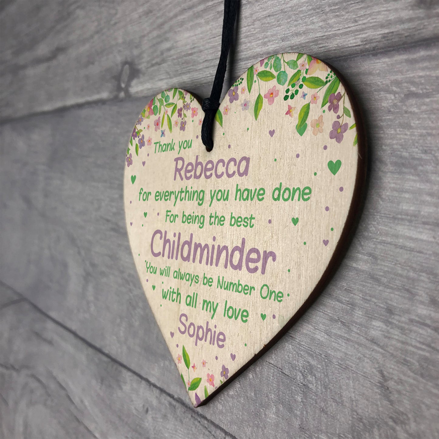 Thank You Childminder Gift Personalised Childminder Leaving