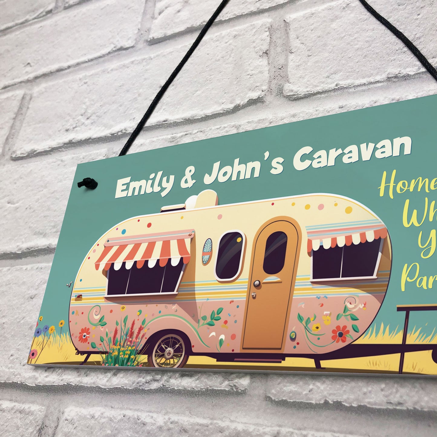 Personalised Caravan Sign Home Decor Accessories For Caravan