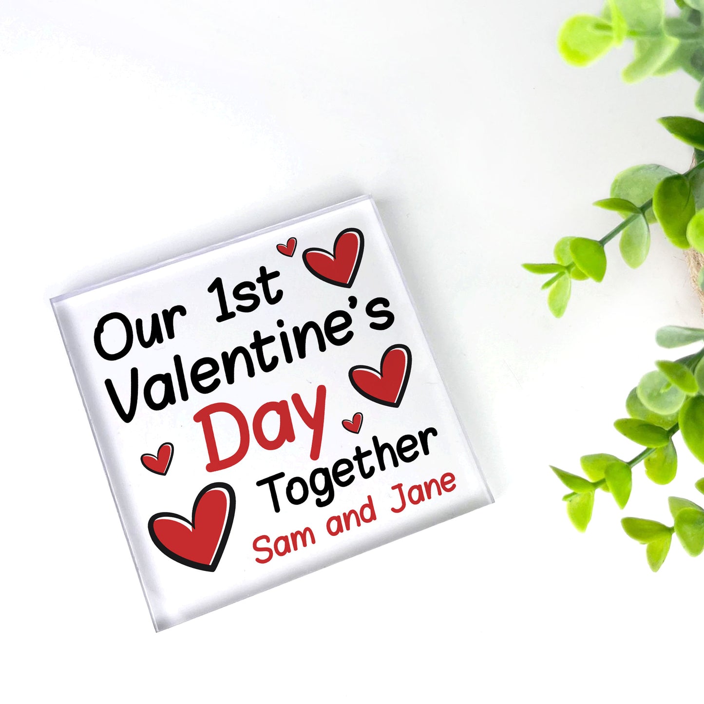 1st Valentines Day Together Gift Personalised Valentines Gifts