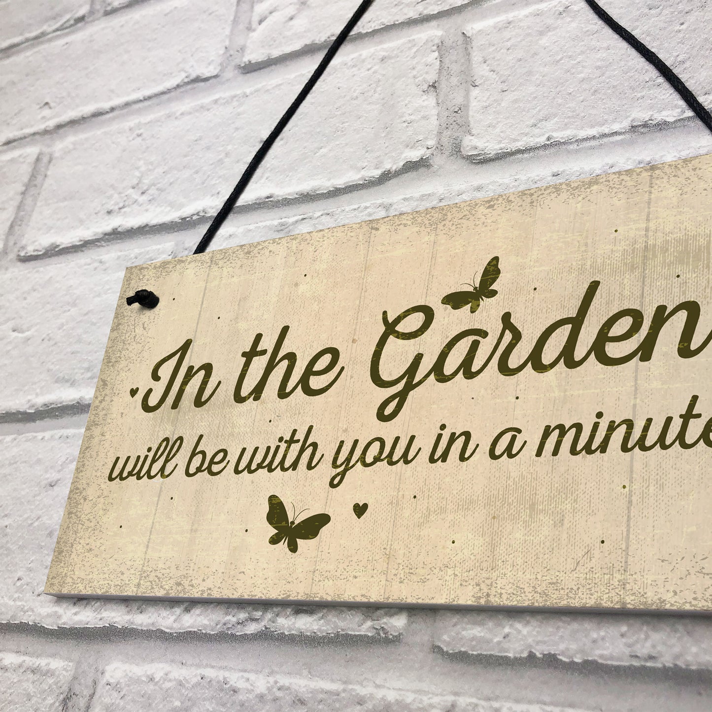 In The Garden Novelty Door Plaque Summer House Sign Garden GIFT