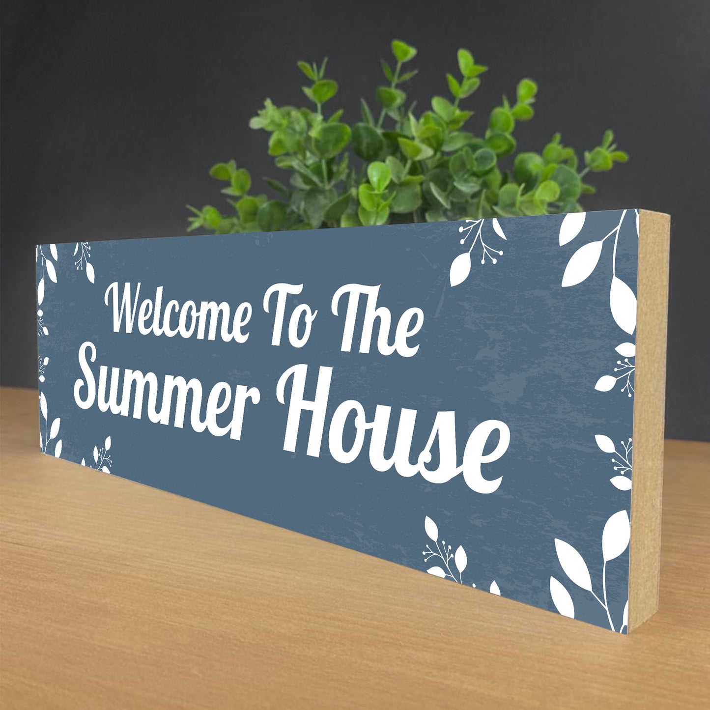 Summer House Wooden Outdoor Plaque For Garden Novelty Signs