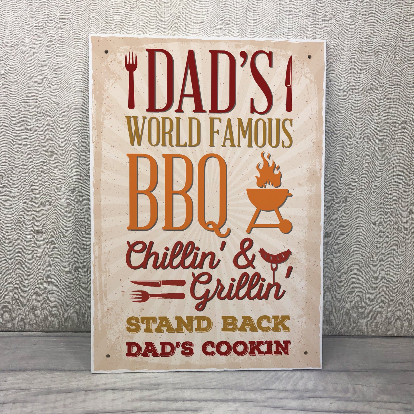 Dad's BBQ Barbeque Shed SummerHouse Hanging Sign Garden