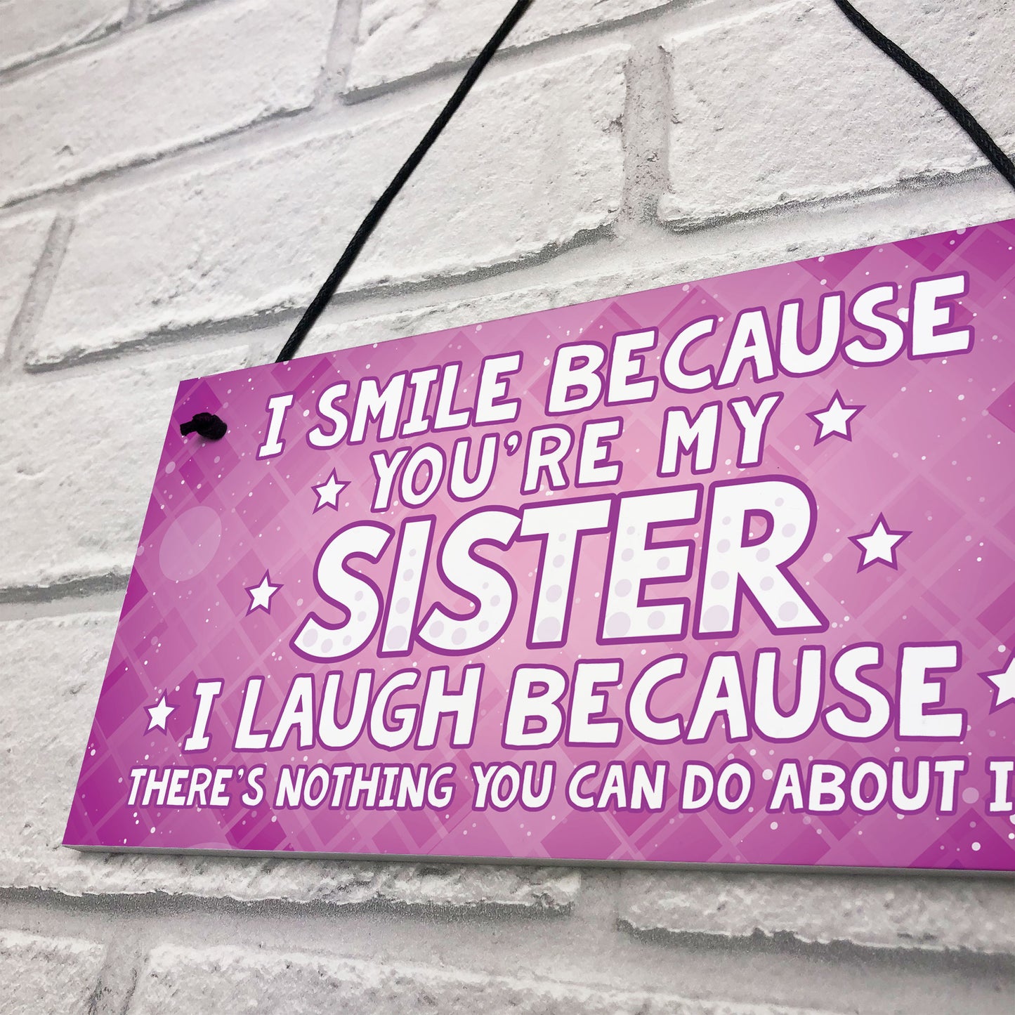Funny Sister Plaque Gift For Sister Sign Funny Gift For Her