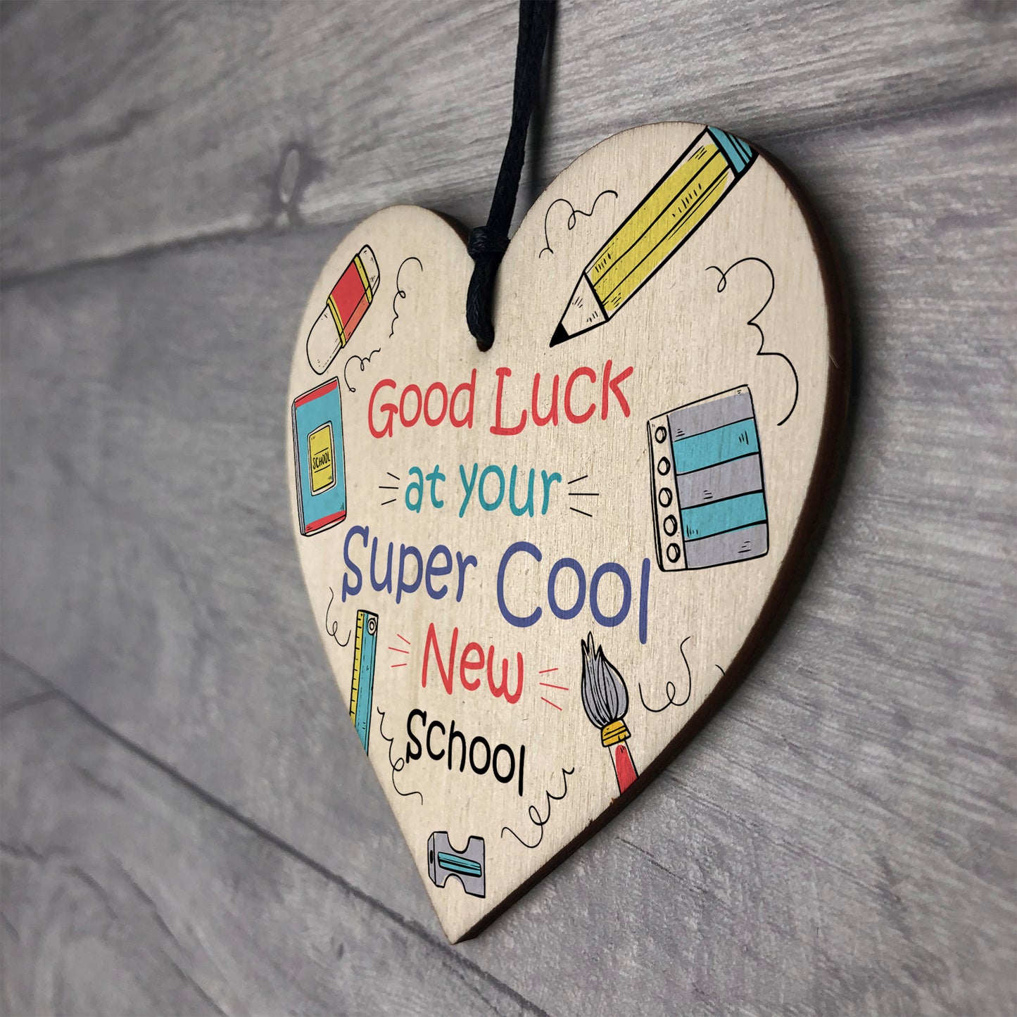 1ST FIRST DAY AT SCHOOL Gift Hanging Heart Back To School Gift