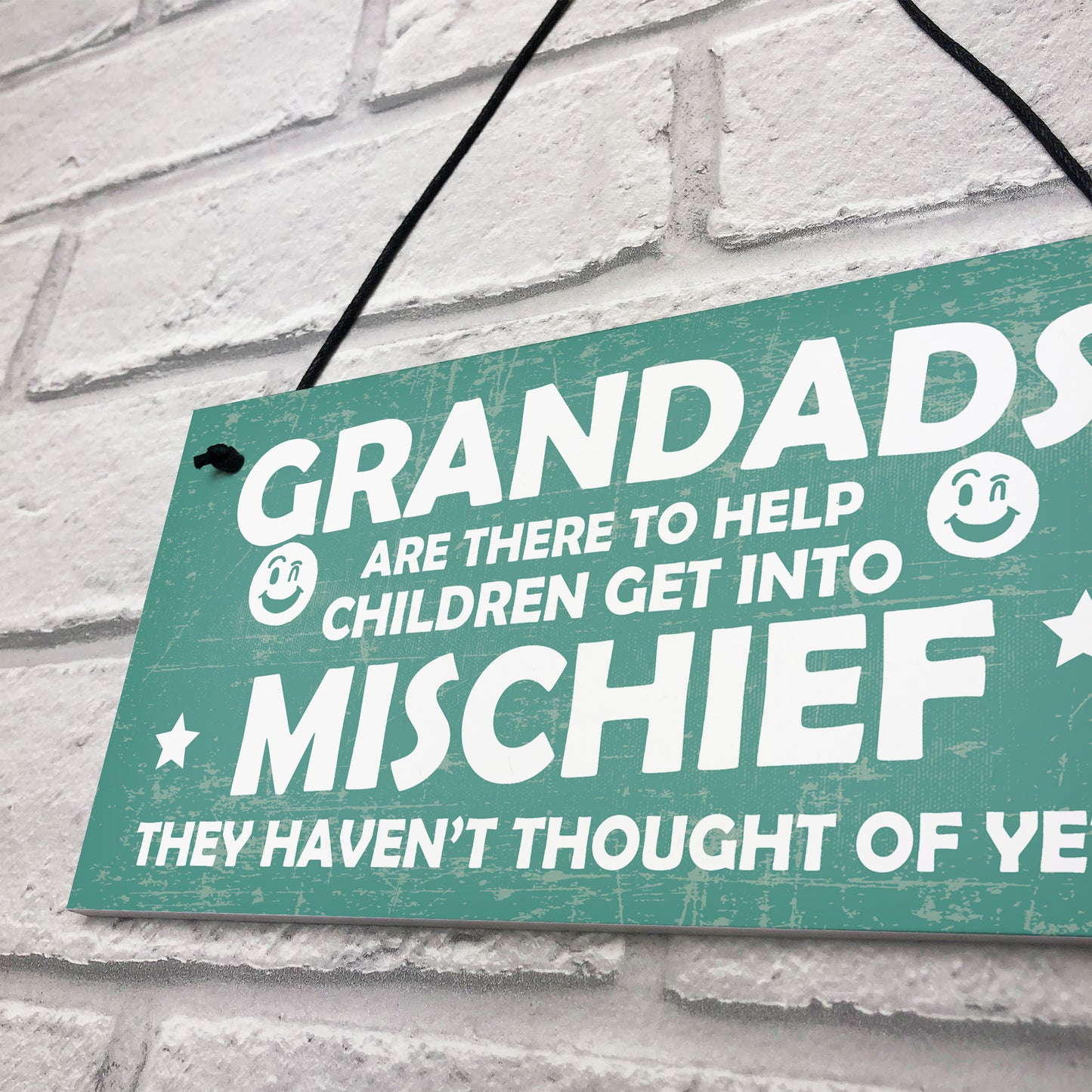 Funny Sign Grandad Birthday Gift Wall Plaque Fathers Day Gifts