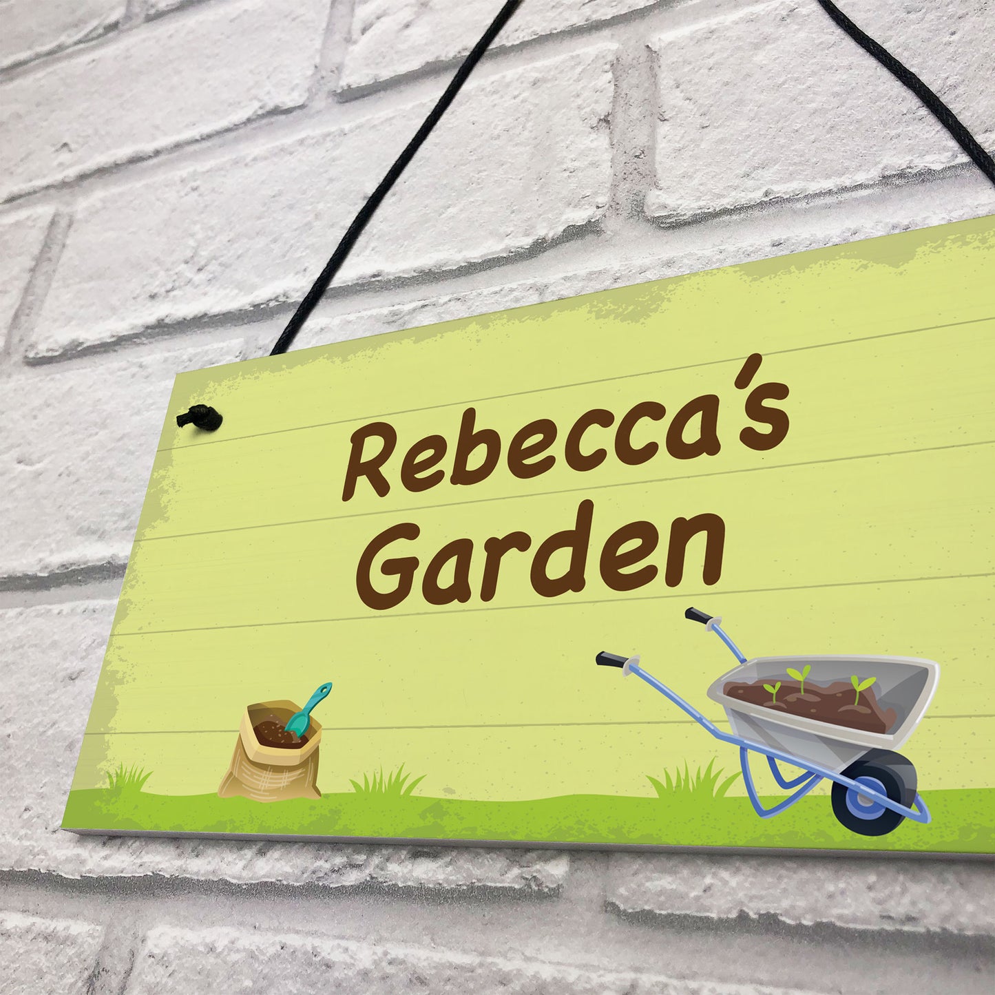 Garden Lover Gift Hanging Plaque Personalised Garden Sign Gift