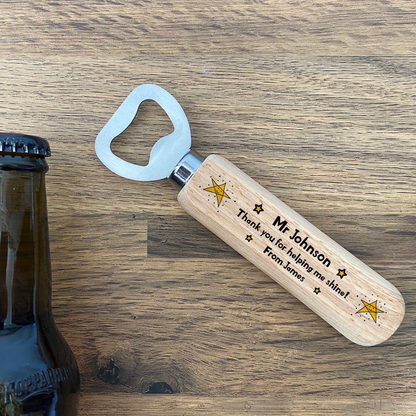 Thank You For Helping Me Bottle Opener Teacher Christmas Gift