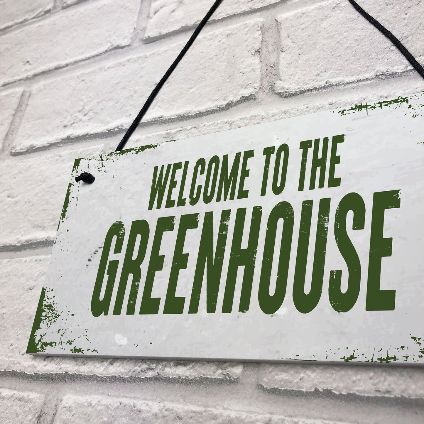 Welcome To The Greenhouse Sign Novelty Garden Sign Shed