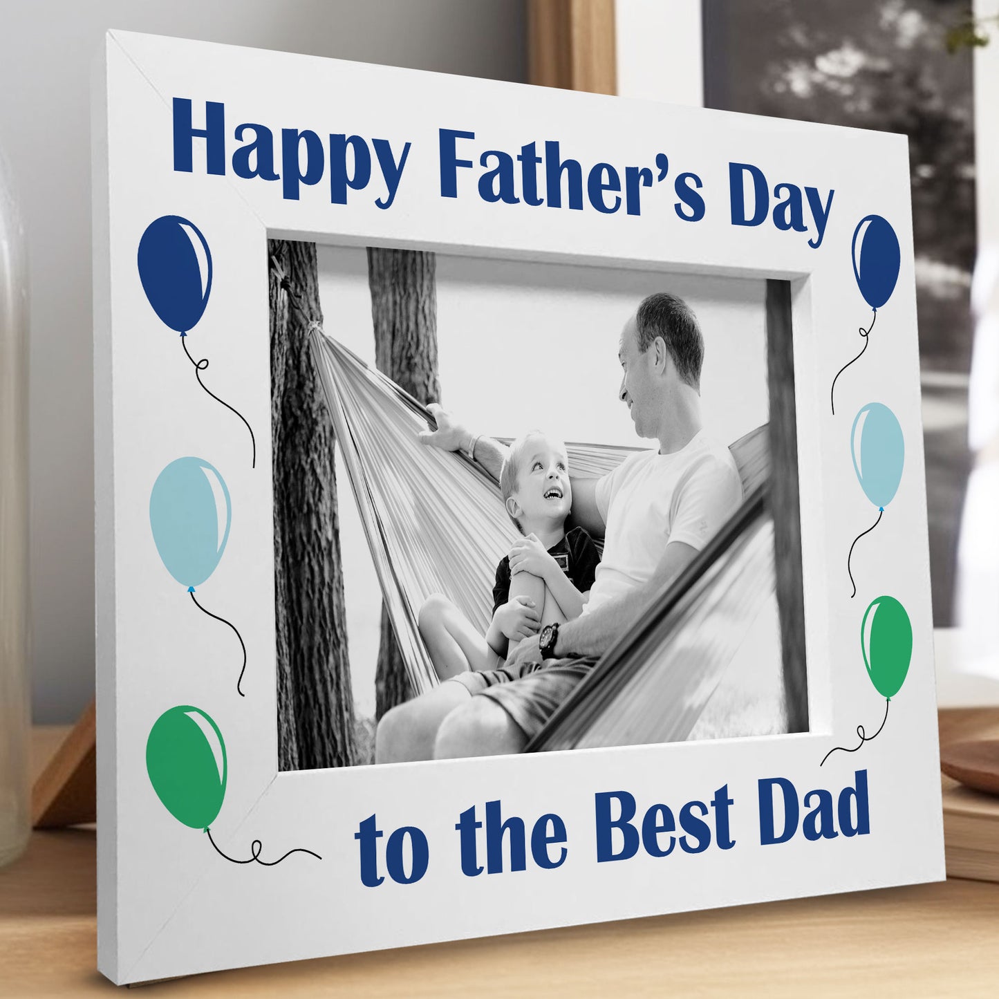 Fathers Day Gift Best Dad Gift for Dad Daddy Wood Photo Frame