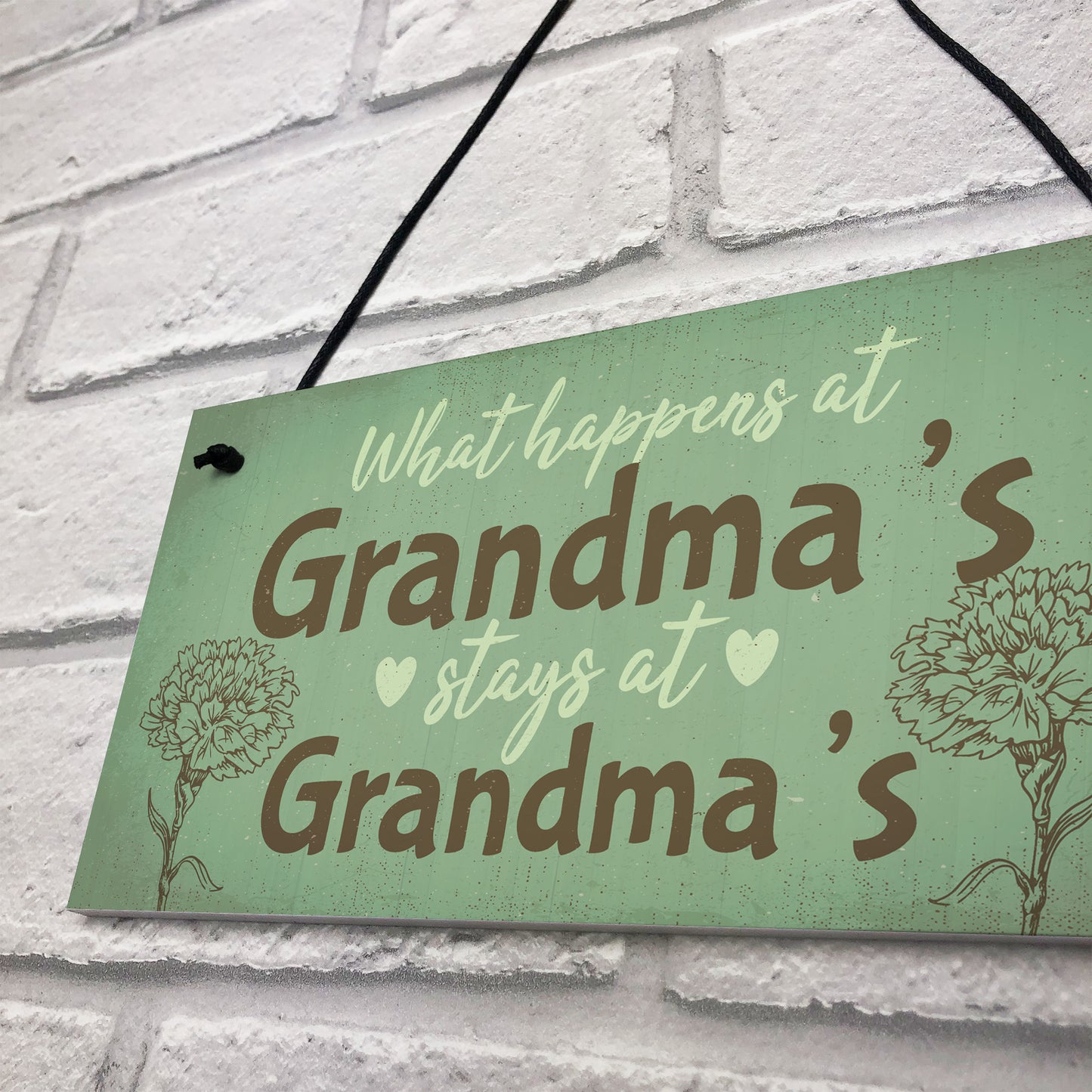 Grandma Gifts For Nan Nanny Hanging Garden Sign Kitchen Plaque