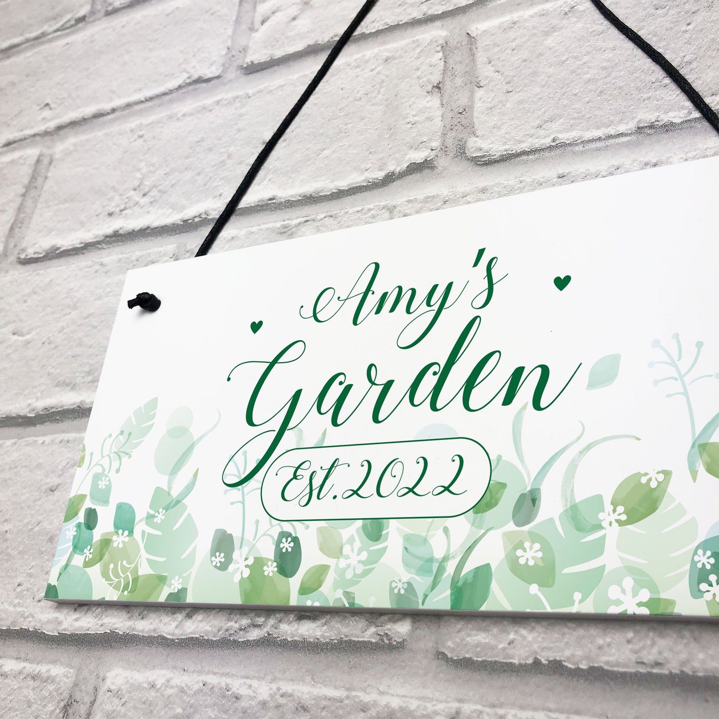 Novelty Garden Signs And Plaques Personalised Hanging Wall Sign