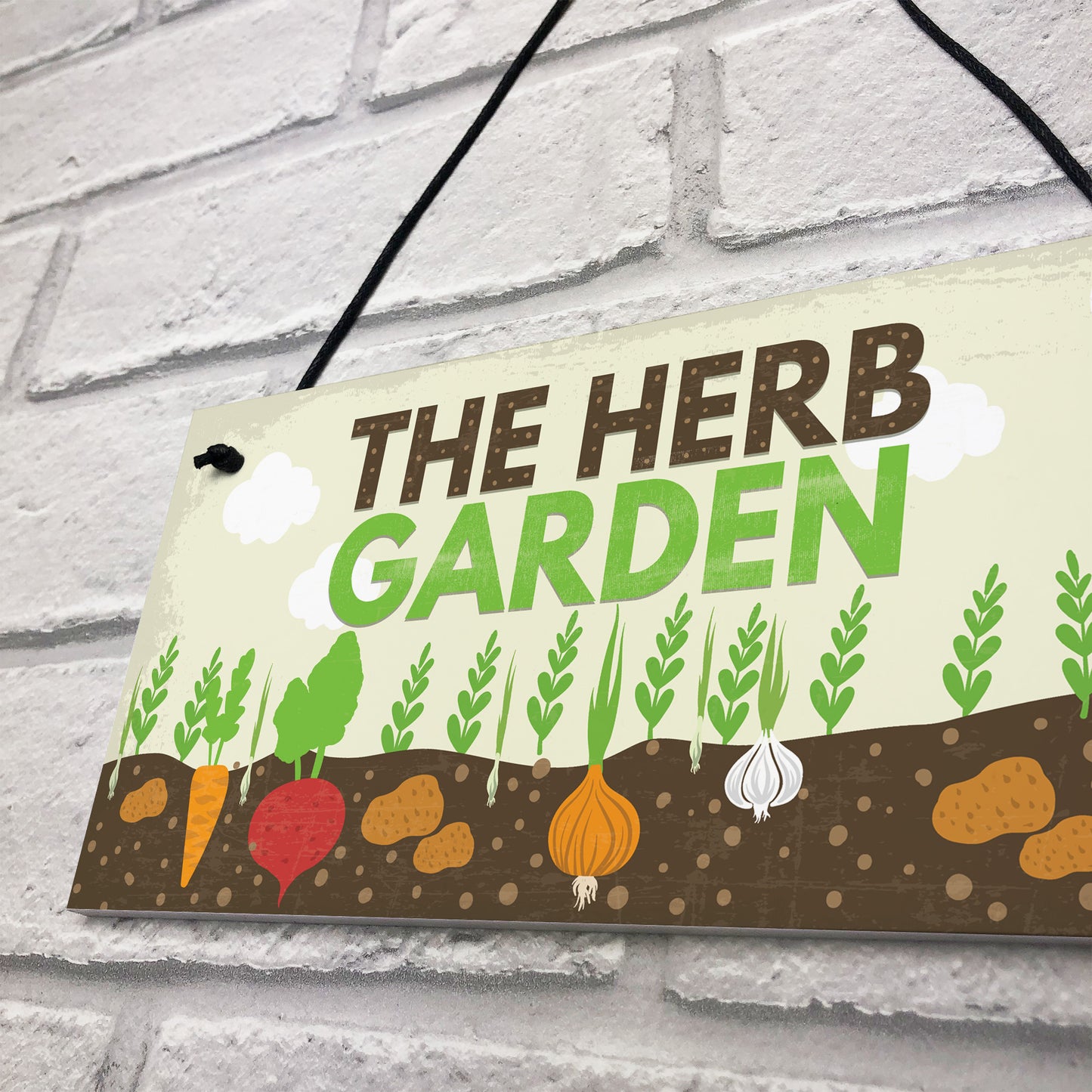 Herb Garden Hanging Sign SummerHouse Garden Shed Plaque