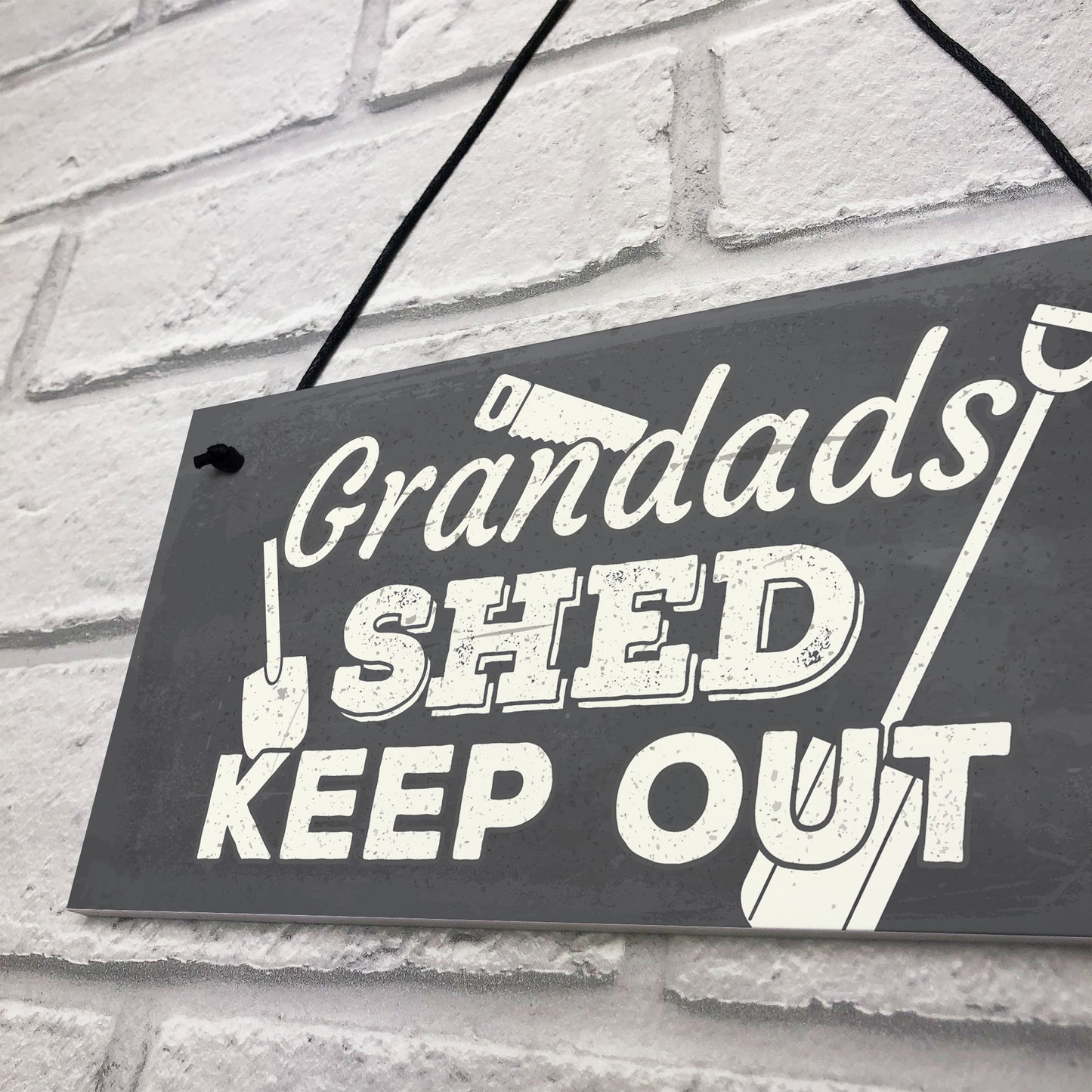 Grandads Shed Workshop Garage Hanging Garden Plaque Gifts