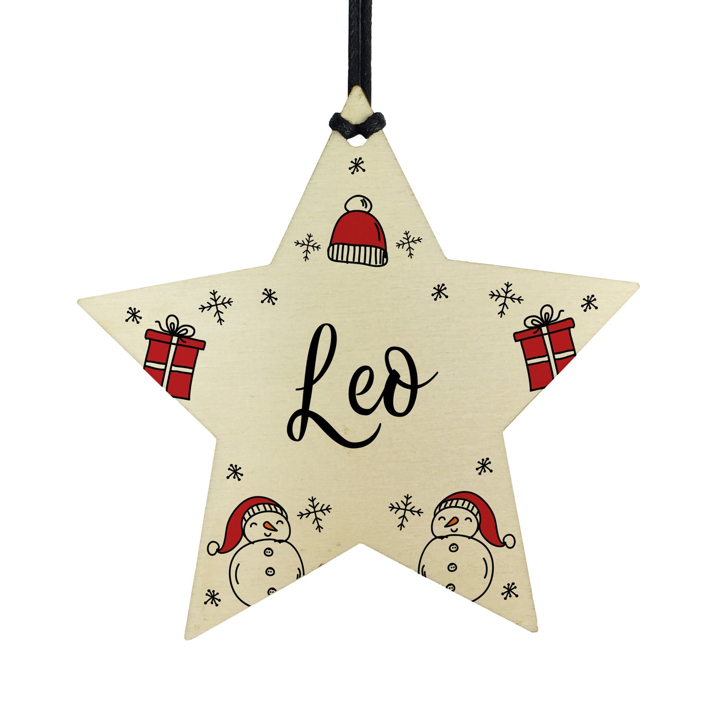 1st Christmas Decoration For Baby Personalised Hanging Star