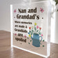 Nan Grandad Plaque Home Decor Christmas Birthday Gifts